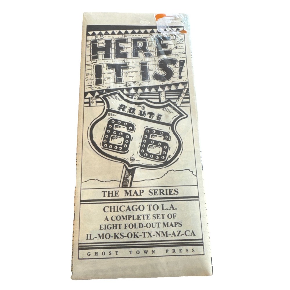NOS Here It Is! The Route 66 Map Series Chicago to LA Lot of 8 Sealed Package‎